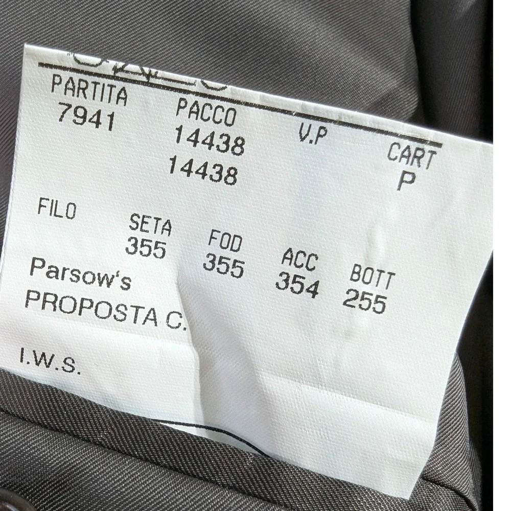 Canali Proposta Wool Houndstooth Blazer Brown‎ L READ